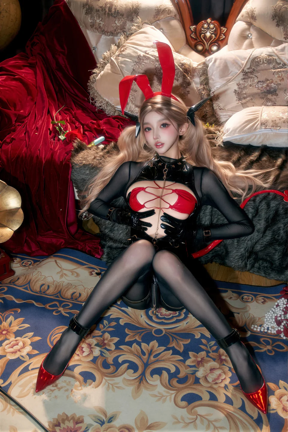 过期米线线喵 - No.173 恶魔兔兔 [24P-255MB] tg@simisebaisi 【丝足阁】012.webp